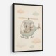 Koala Helicopter Nursery Wall Art 