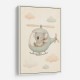 Koala Helicopter Nursery Wall Art 