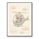 Koala Helicopter Nursery Wall Art 