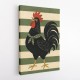 Rooster Striped Poster