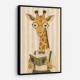 Giraffe Reading Book