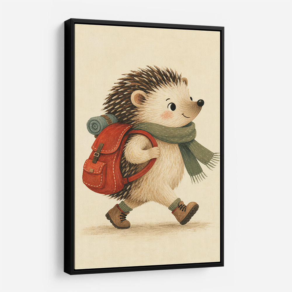 Hedgehog With Backpack