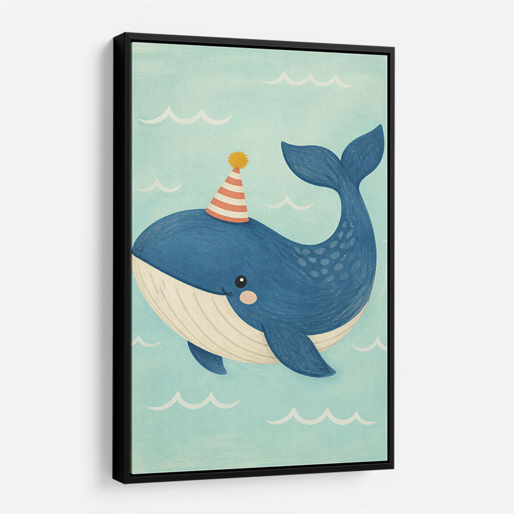 Whale With Party Hat