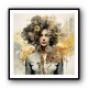 Woman Portrait Collage Wall Art