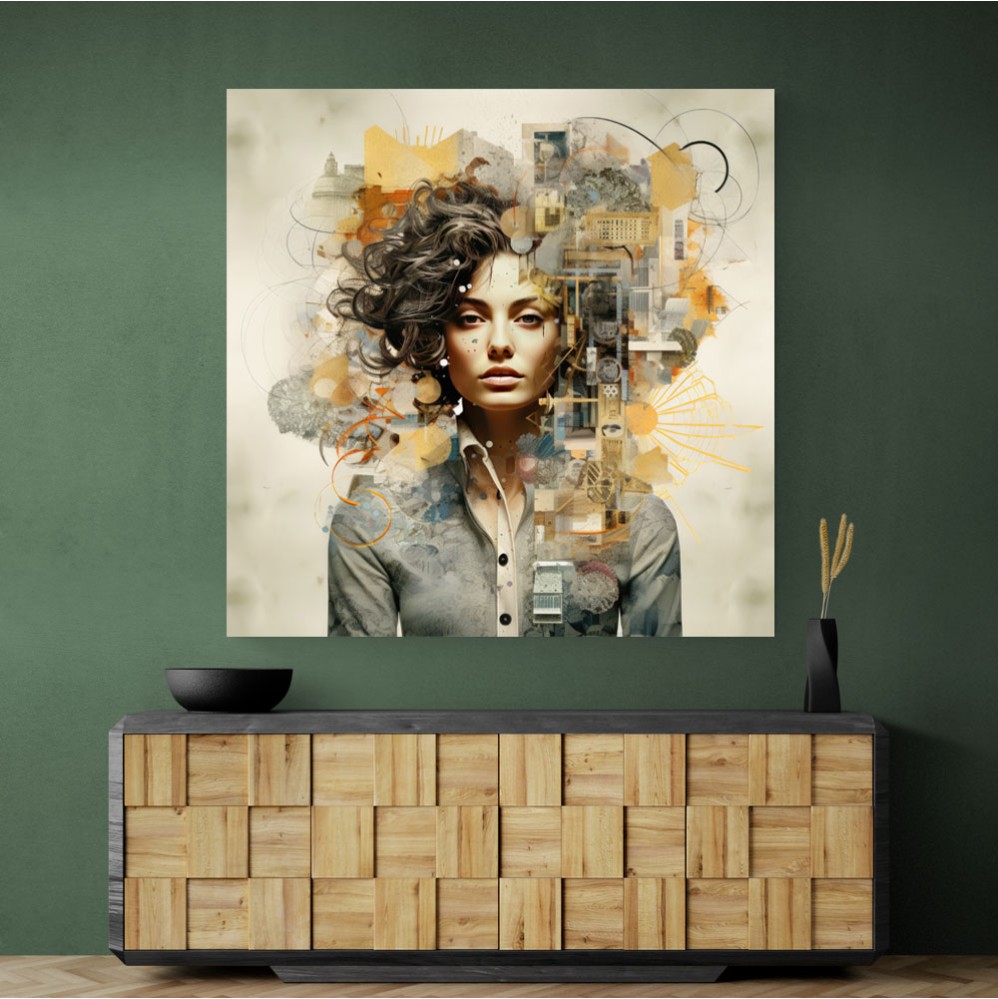 Woman Portrait 2 Collage Wall Art