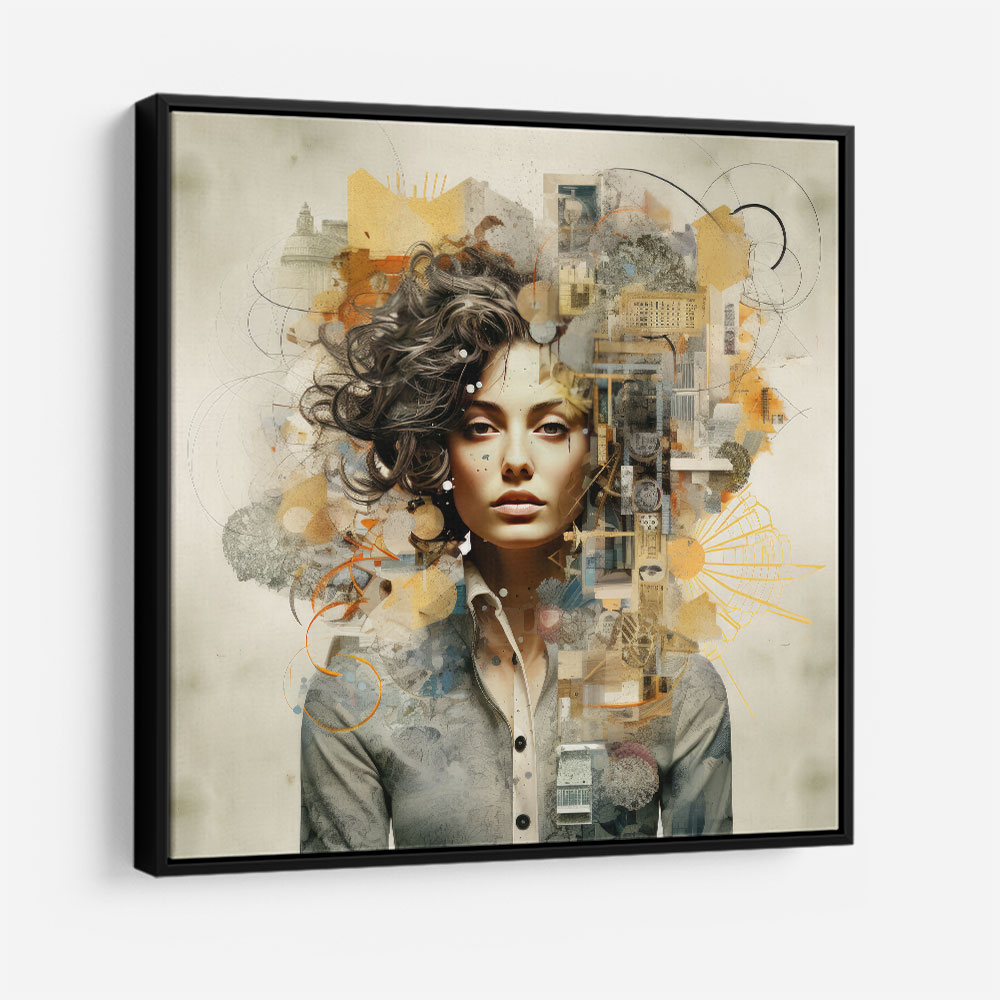 Woman Portrait 2 Collage Wall Art