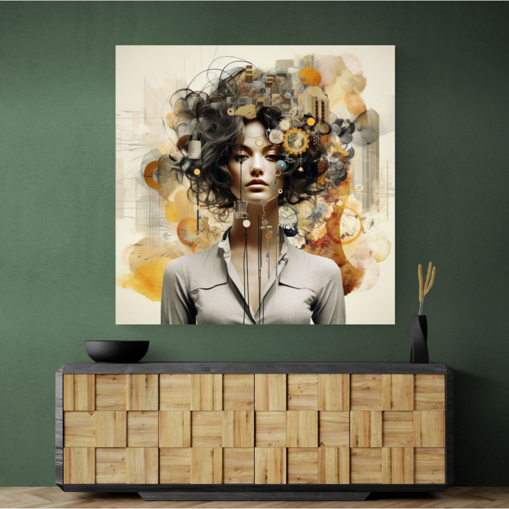 Woman Portrait 3 Collage Wall Art