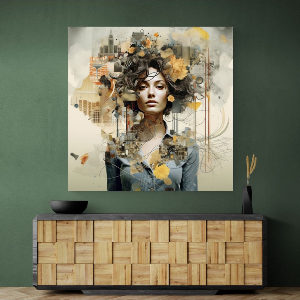 Woman Portrait 4 Collage Wall Art