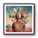 Beauty With Butterfly Crown 4 Collage Wall Art