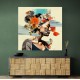 Beauty With Flowers 3 Collage Wall Art