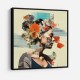 Beauty With Flowers 3 Collage Wall Art