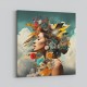 Beauty With Flowers 4 Collage Wall Art