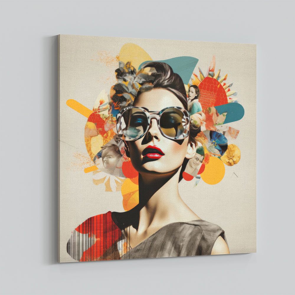 Woman Portrait 5 Collage Wall Art