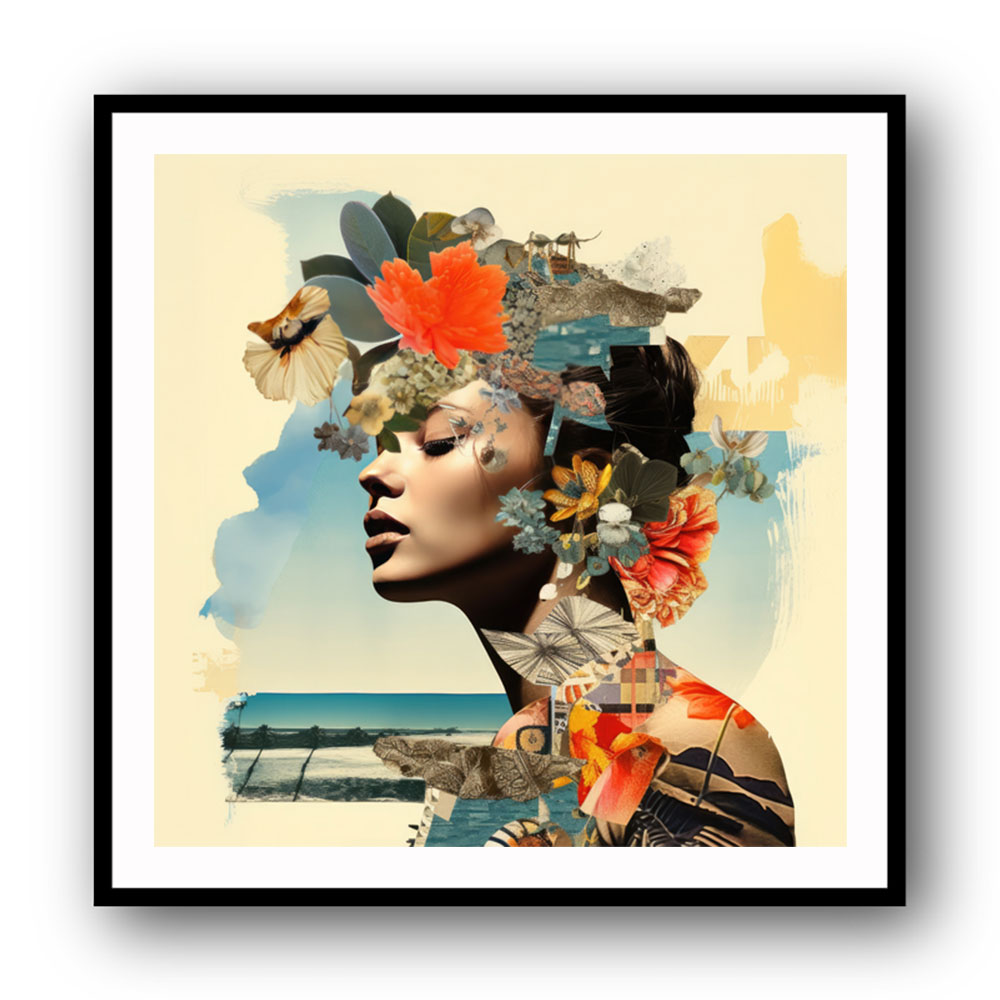Woman Portrait 6 Collage Wall Art