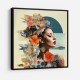 Beauty With Flowers 6 Collage Wall Art
