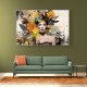 Flowers & Butterfly Women Fusion Collage Wall Art