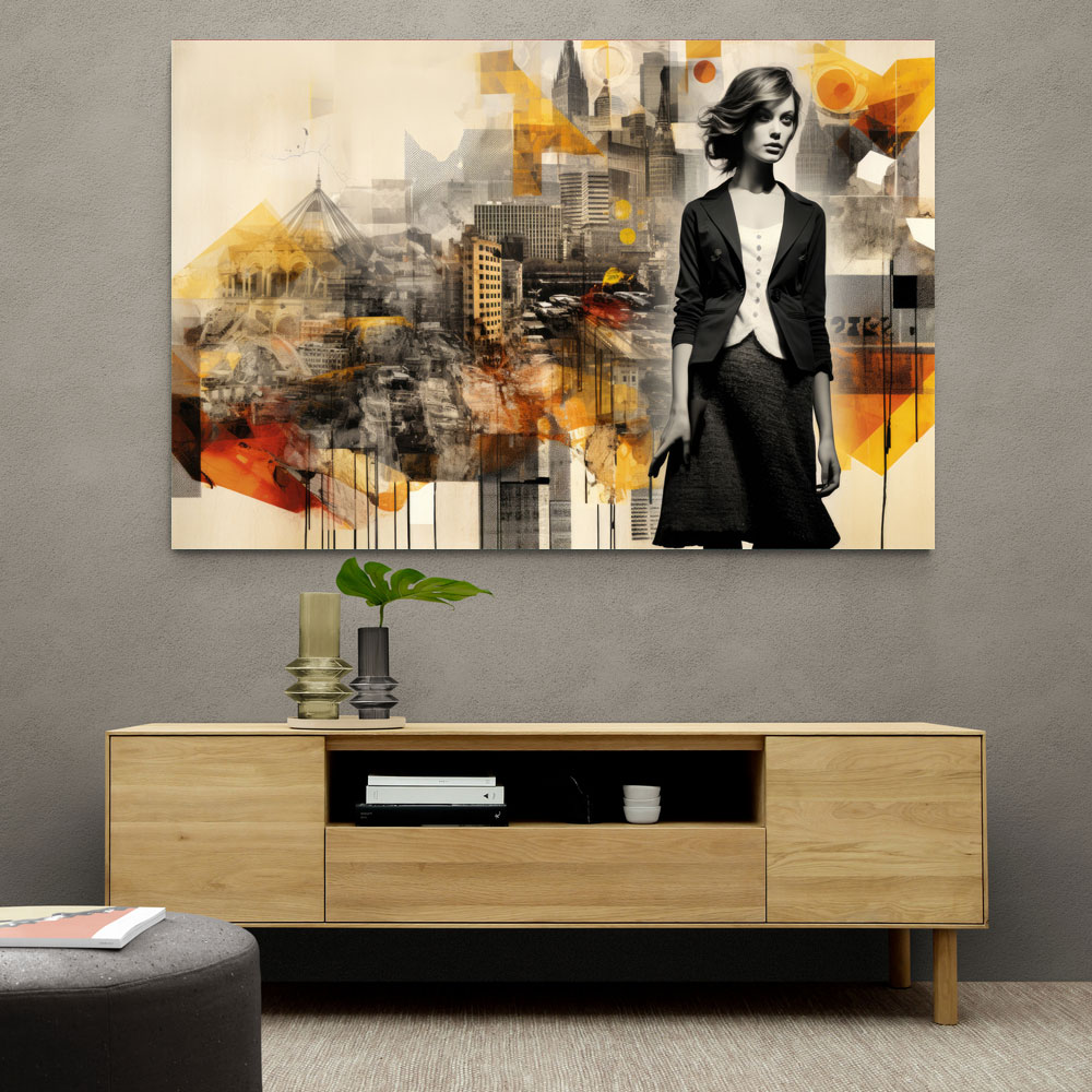 Scenic Watercolour Women 2 Fusion Collage Wall Art