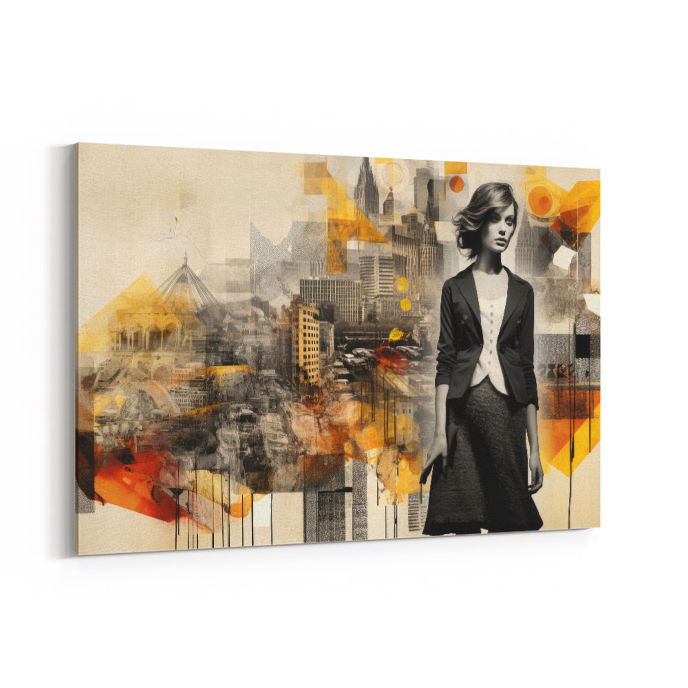 Scenic Watercolour Women 2 Fusion Collage Wall Art