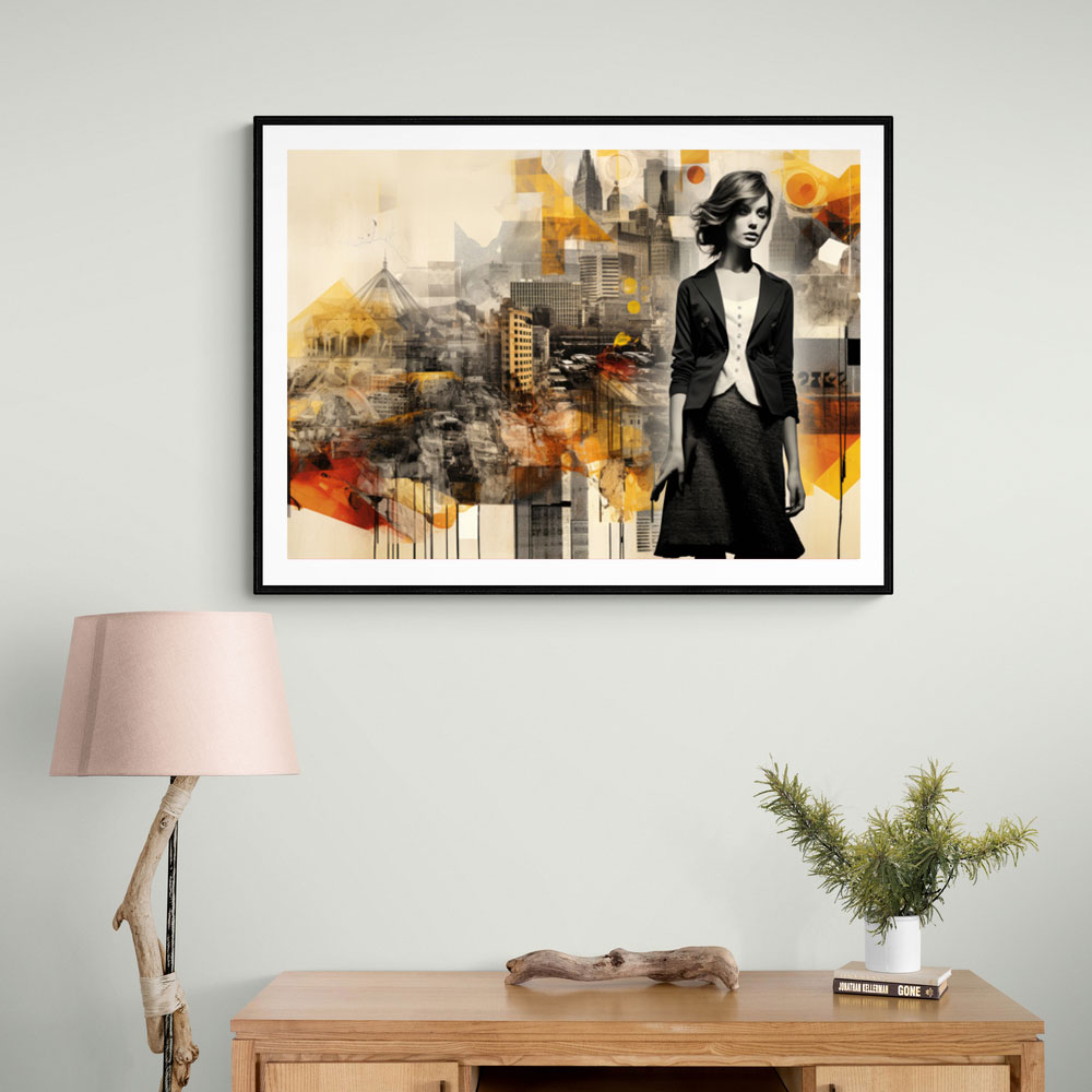 Scenic Watercolour Women 2 Fusion Collage Wall Art