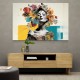 Flowers & Butterfly Women 3 Fusion Collage Wall Art