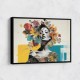 Flowers & Butterfly Women 3 Fusion Collage Wall Art