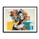 Flowers & Butterfly Women 3 Fusion Collage Wall Art