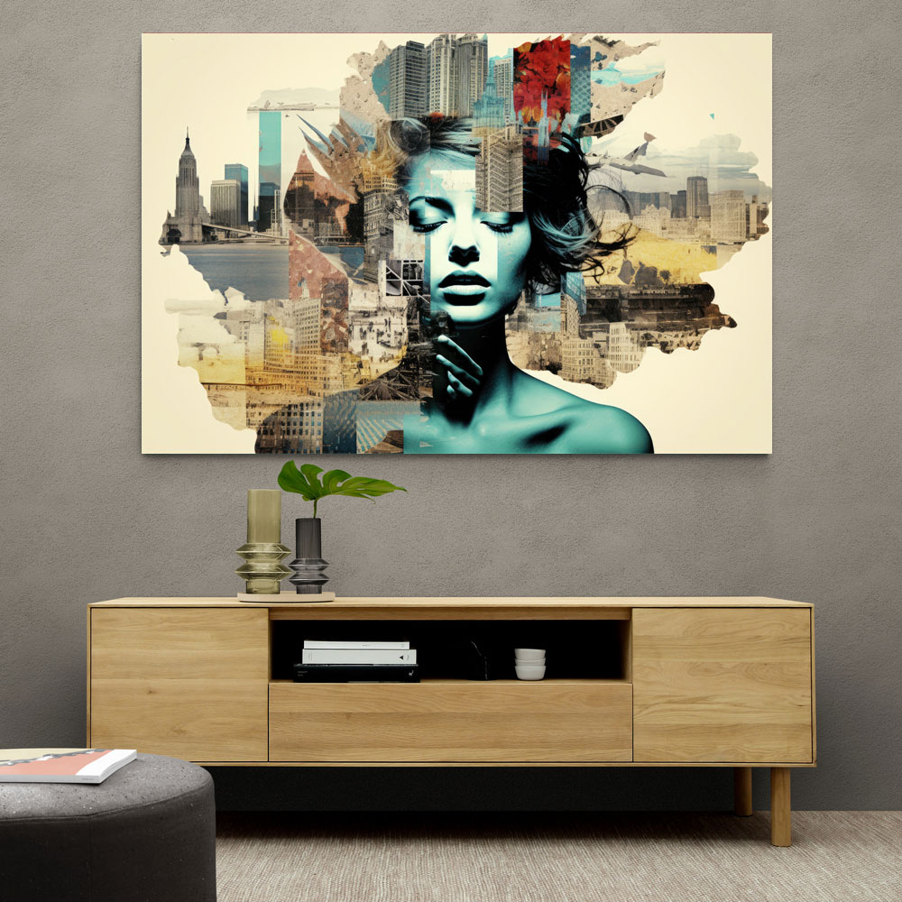 Scenic Watercolour Women 5 Fusion Collage Wall Art