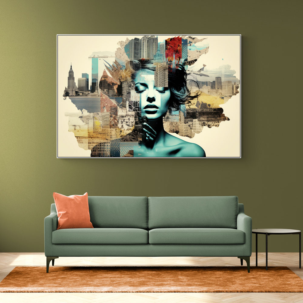 Scenic Watercolour Women 5 Fusion Collage Wall Art