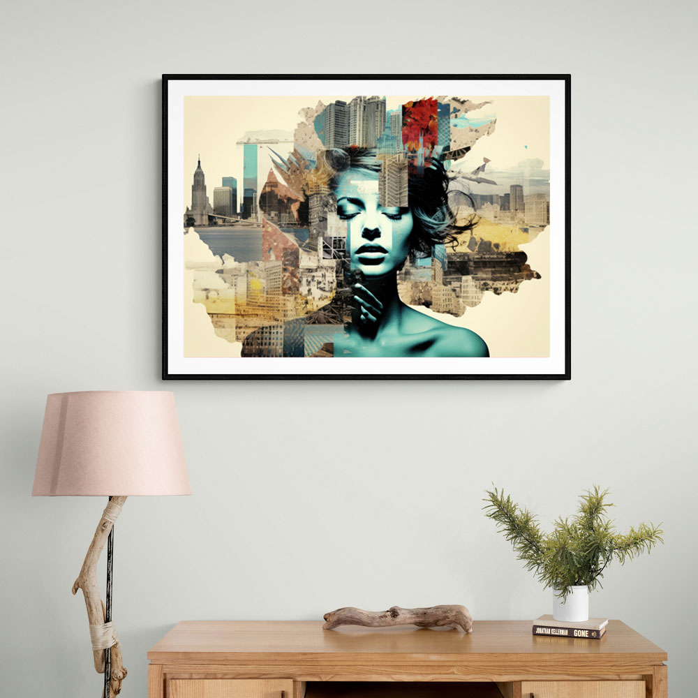 Scenic Watercolour Women 5 Fusion Collage Wall Art