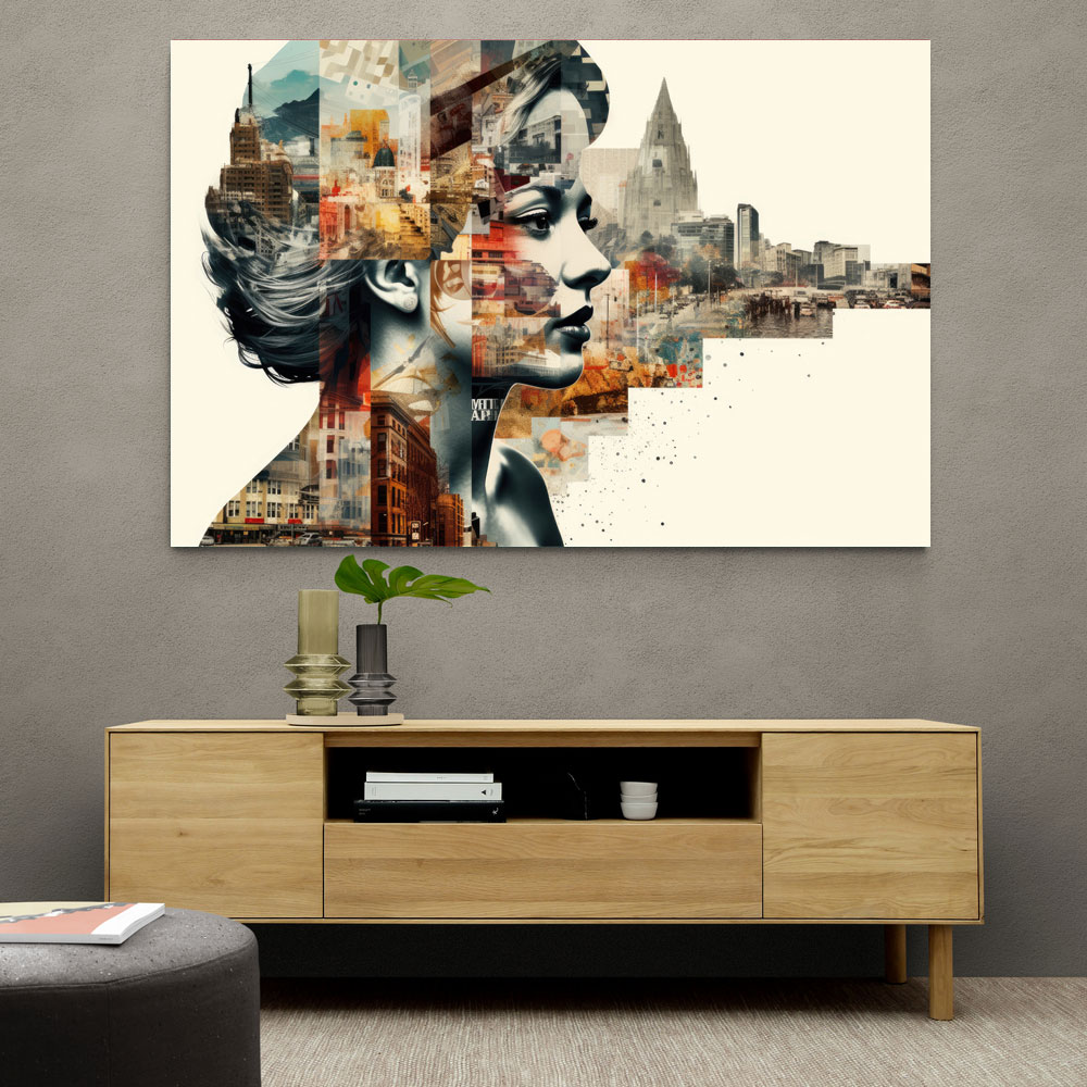 Scenic Watercolour Women 4 Fusion Collage Wall Art
