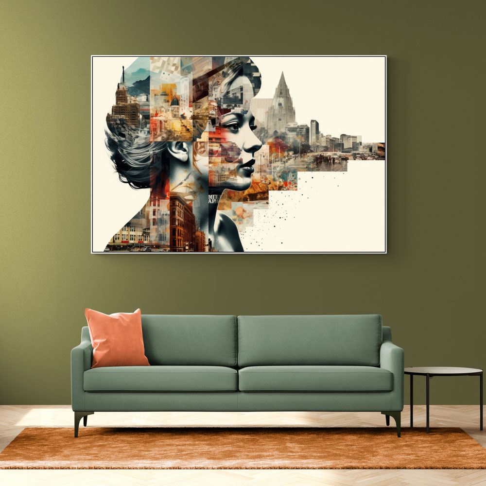 Scenic Watercolour Women 4 Fusion Collage Wall Art