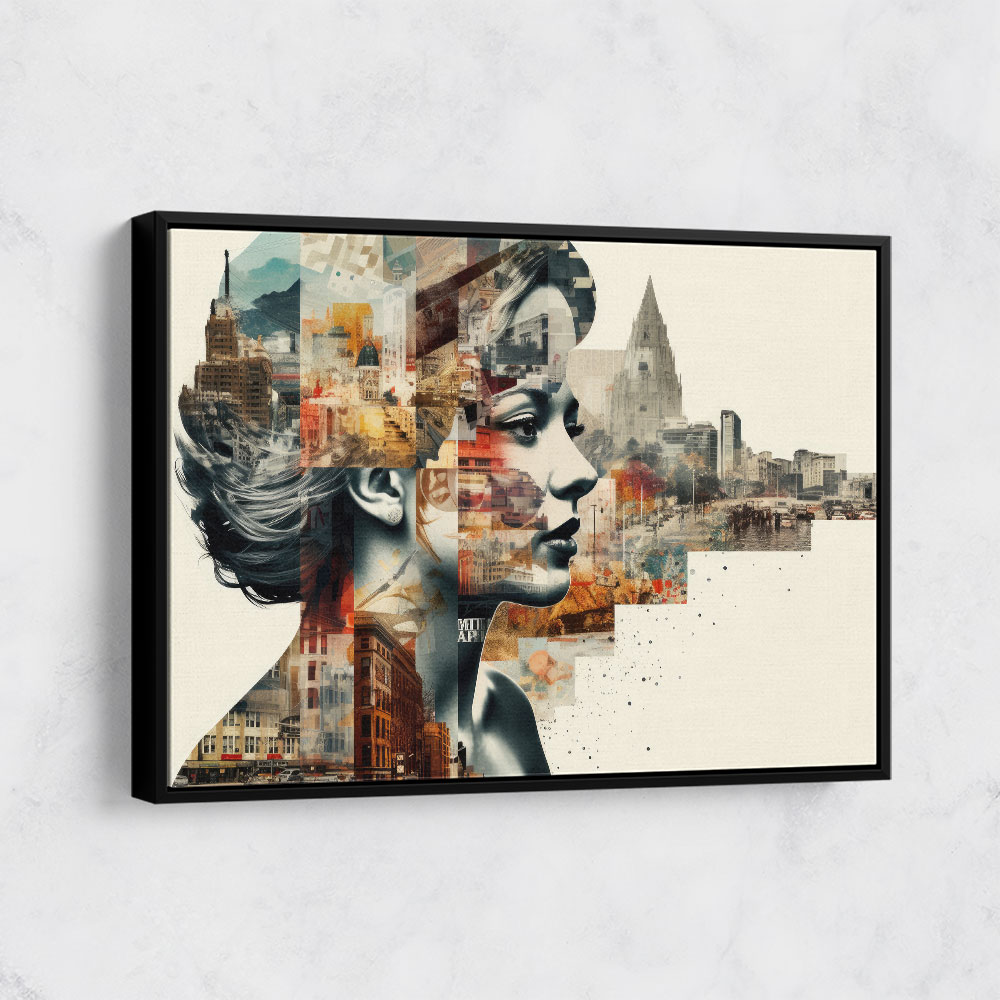 Scenic Watercolour Women 4 Fusion Collage Wall Art