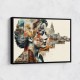 Scenic Watercolour Women 4 Fusion Collage Wall Art