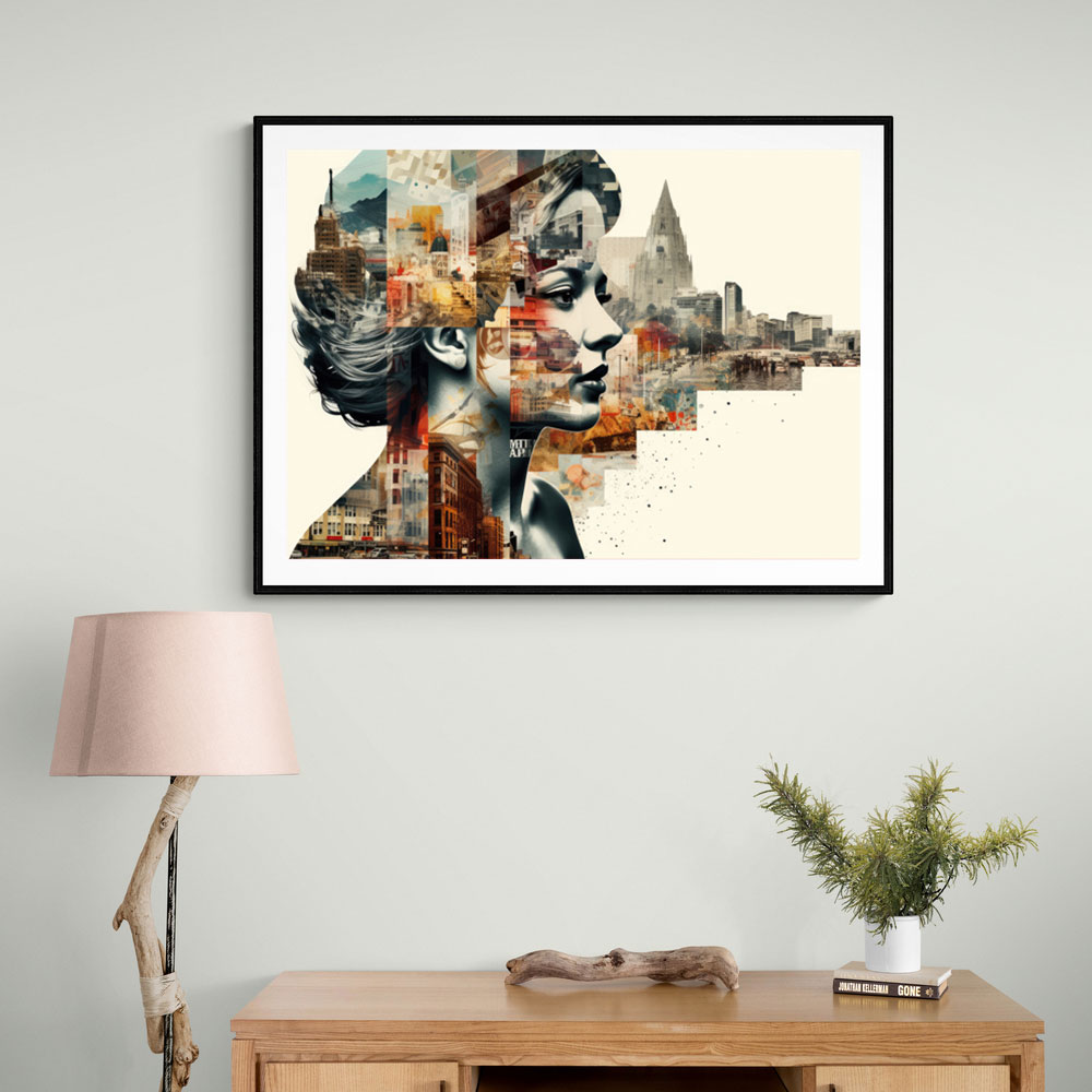 Scenic Watercolour Women 4 Fusion Collage Wall Art