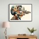 Scenic Watercolour Women 4 Fusion Collage Wall Art