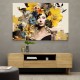 Flowers & Butterfly Women 4 Fusion Collage Wall Art