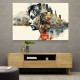 Urban Woman Fusion Collage Wall Art