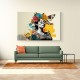 Flowers & Butterfly Women 8 Fusion Collage Wall Art
