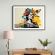 Flowers & Butterfly Women 8 Fusion Collage Wall Art