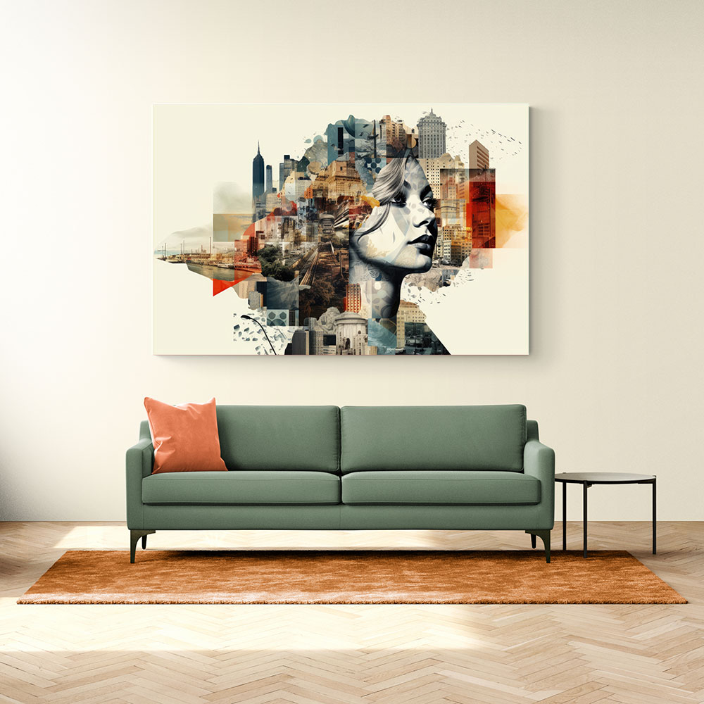 Urban Woman 2 Fusion Collage Wall Art