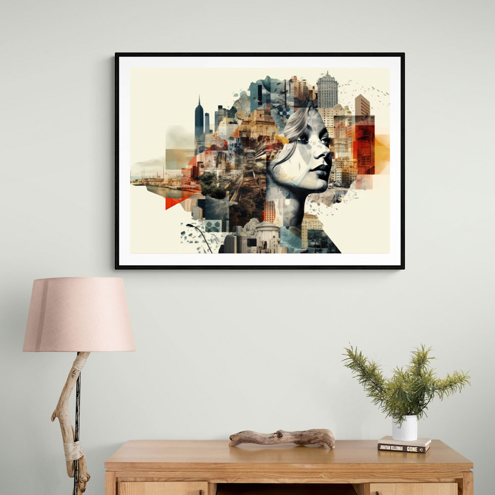 Urban Woman 2 Fusion Collage Wall Art