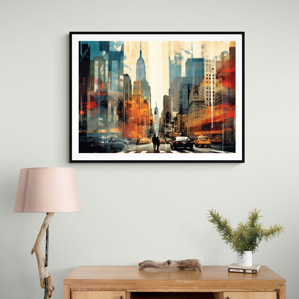 Urban City Fusion Collage Wall Art