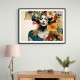 Flowers & Butterfly Women 9 Fusion Collage Wall Art