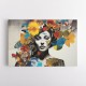 Flowers & Butterfly Women 10 Fusion Collage Wall Art
