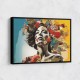 Beauty With Flowers 6 Fusion Collage Wall Art