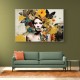 Flowers & Butterfly Women 11 Fusion Collage Wall Art