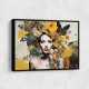 Flowers & Butterfly Women 11 Fusion Collage Wall Art