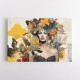 Flowers & Butterfly Women 12 Fusion Collage Wall Art