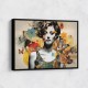 Flowers & Butterfly Women 13 Fusion Collage Wall Art