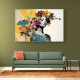 Flowers & Butterfly Women 14 Fusion Collage Wall Art